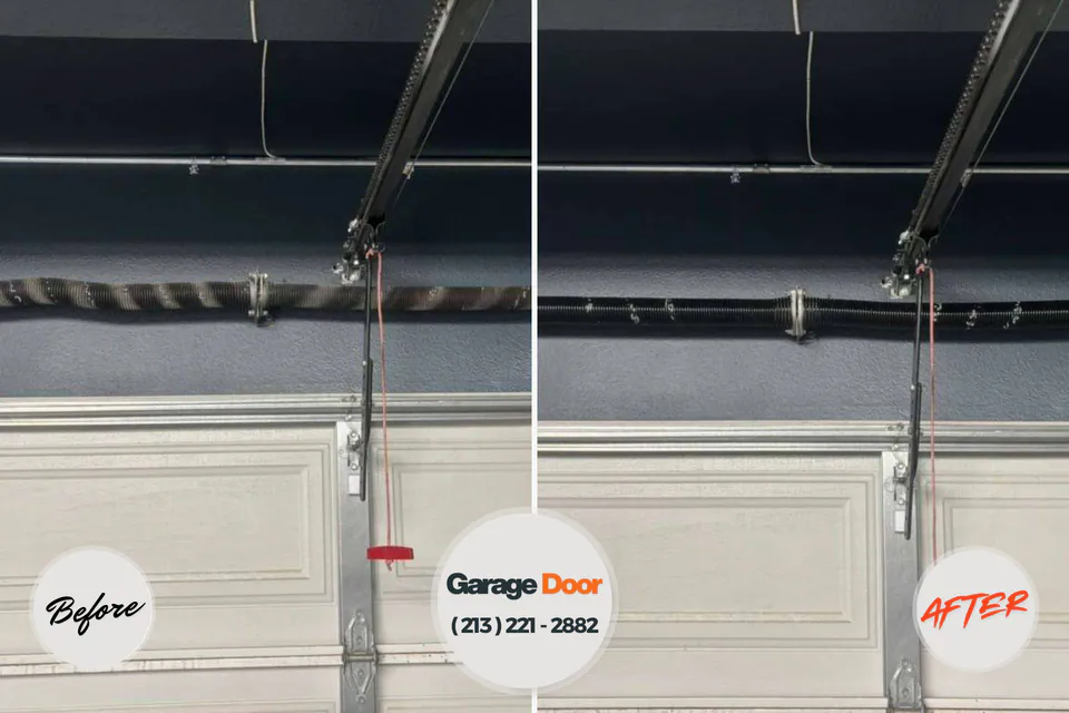 Before and after: garage door repair McLeansboro, IL